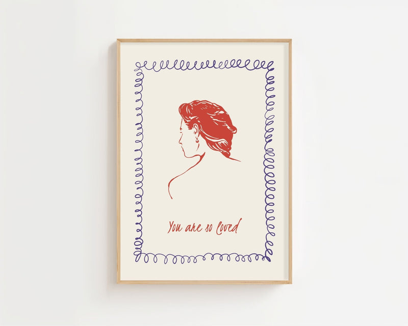 You Are So Loved Plakat - 21 x 29.7 cm - Nellastore